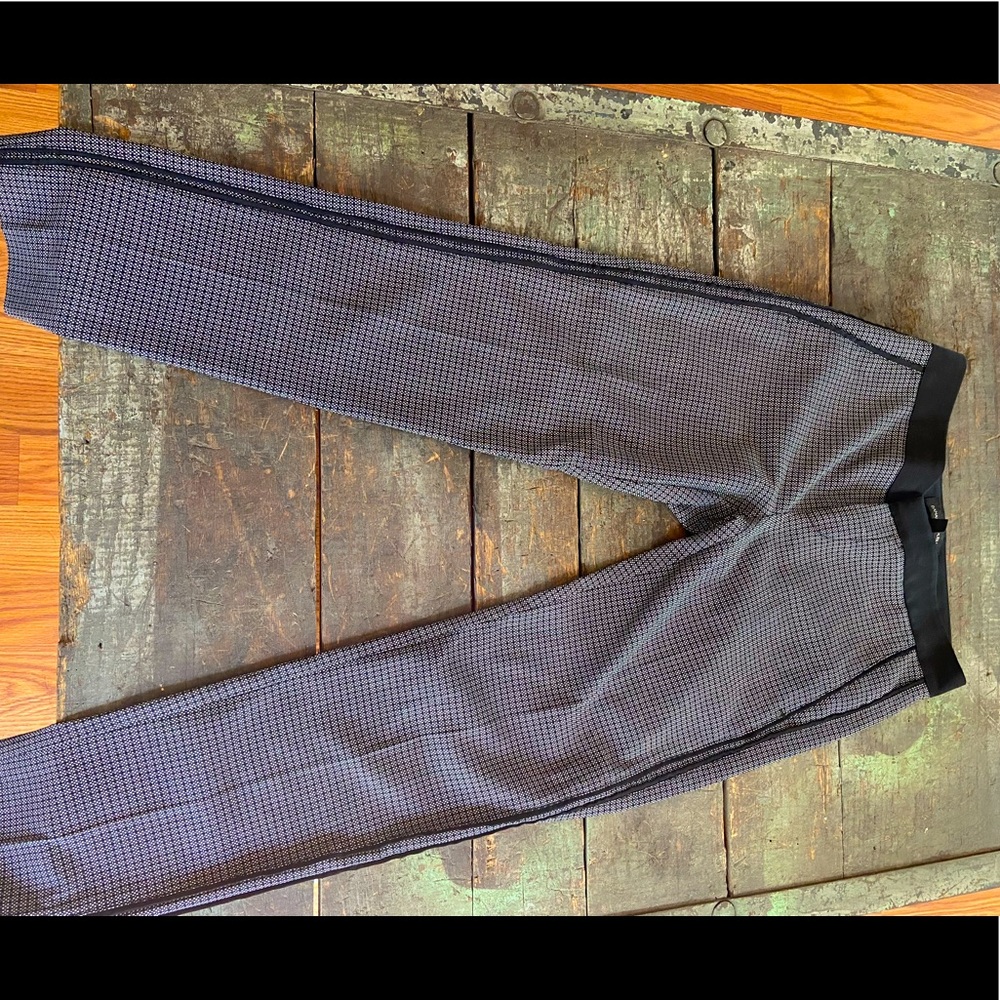 Black plaid Banana Republic Work Slacks